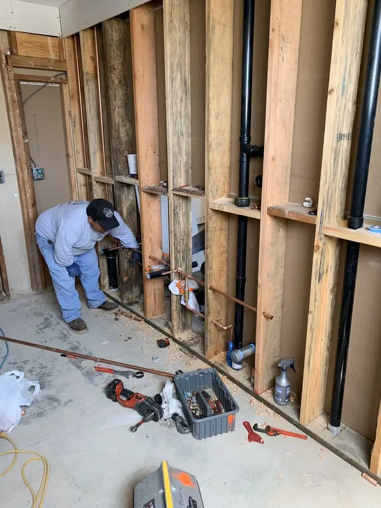 Commercial rough-in plumbing for Gas Line Repair in Cascade